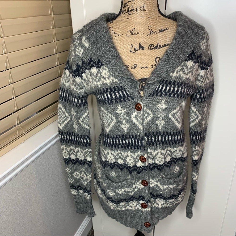 I Love H81 Winter Wool Blend Cardigan